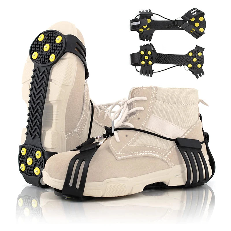 Griptik Ice Cleats – 10 Steel Studs (One Size)